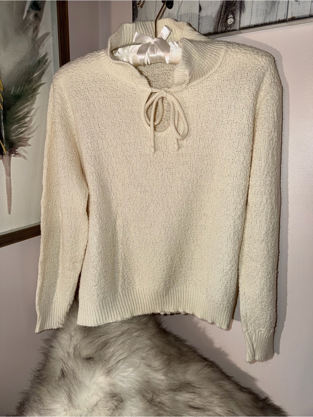 Cream Collar Sweater